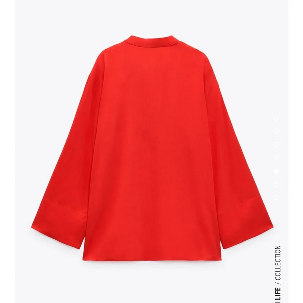 Zara flowy slit blouse bloggers fav - Picture 7 of 11